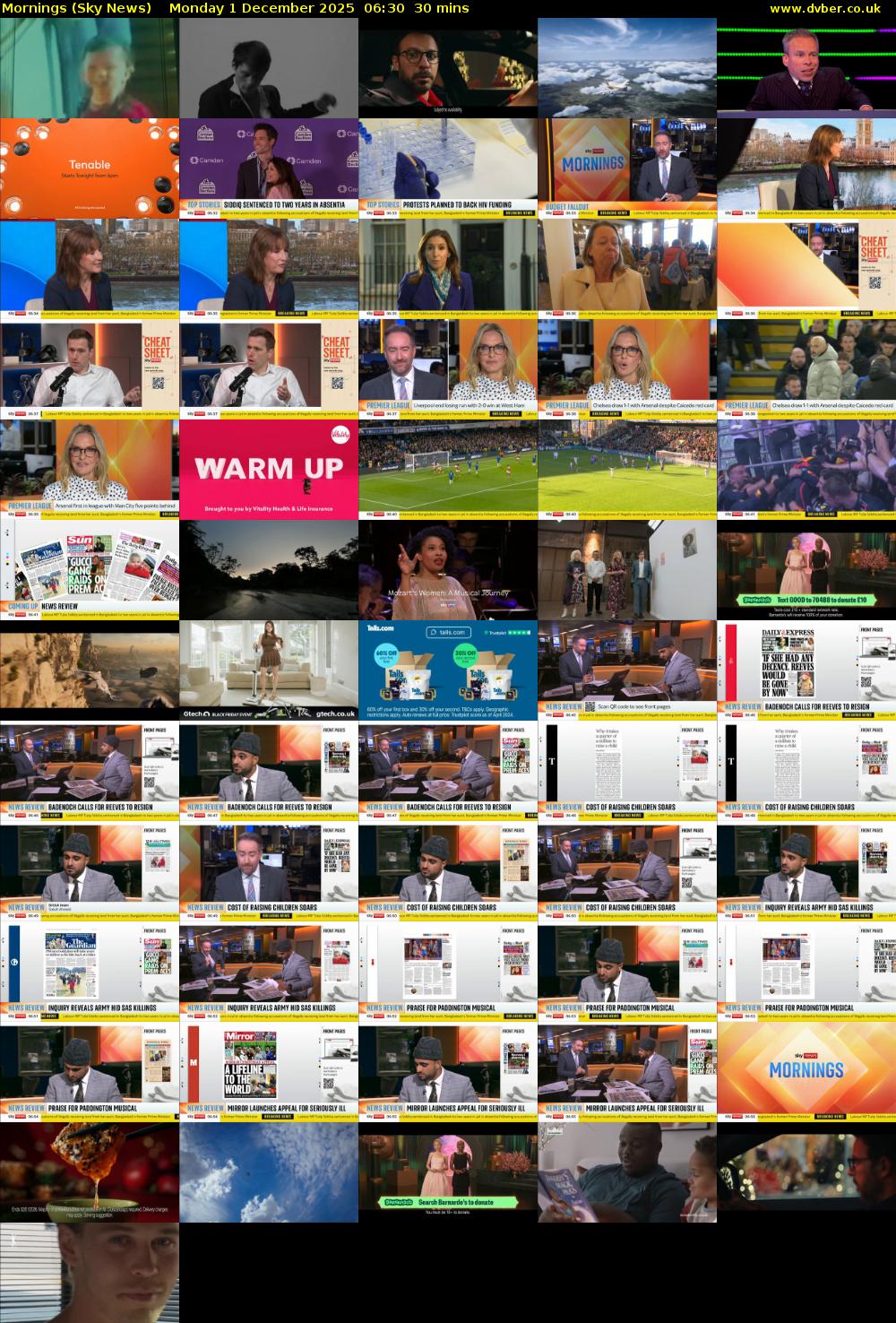 Mornings (Sky News) Monday 1 December 2025 06:30 - 07:00