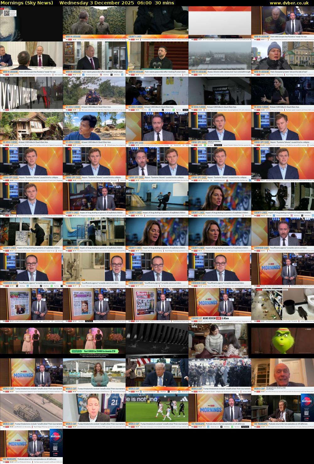 Mornings (Sky News) Wednesday 3 December 2025 06:00 - 06:30