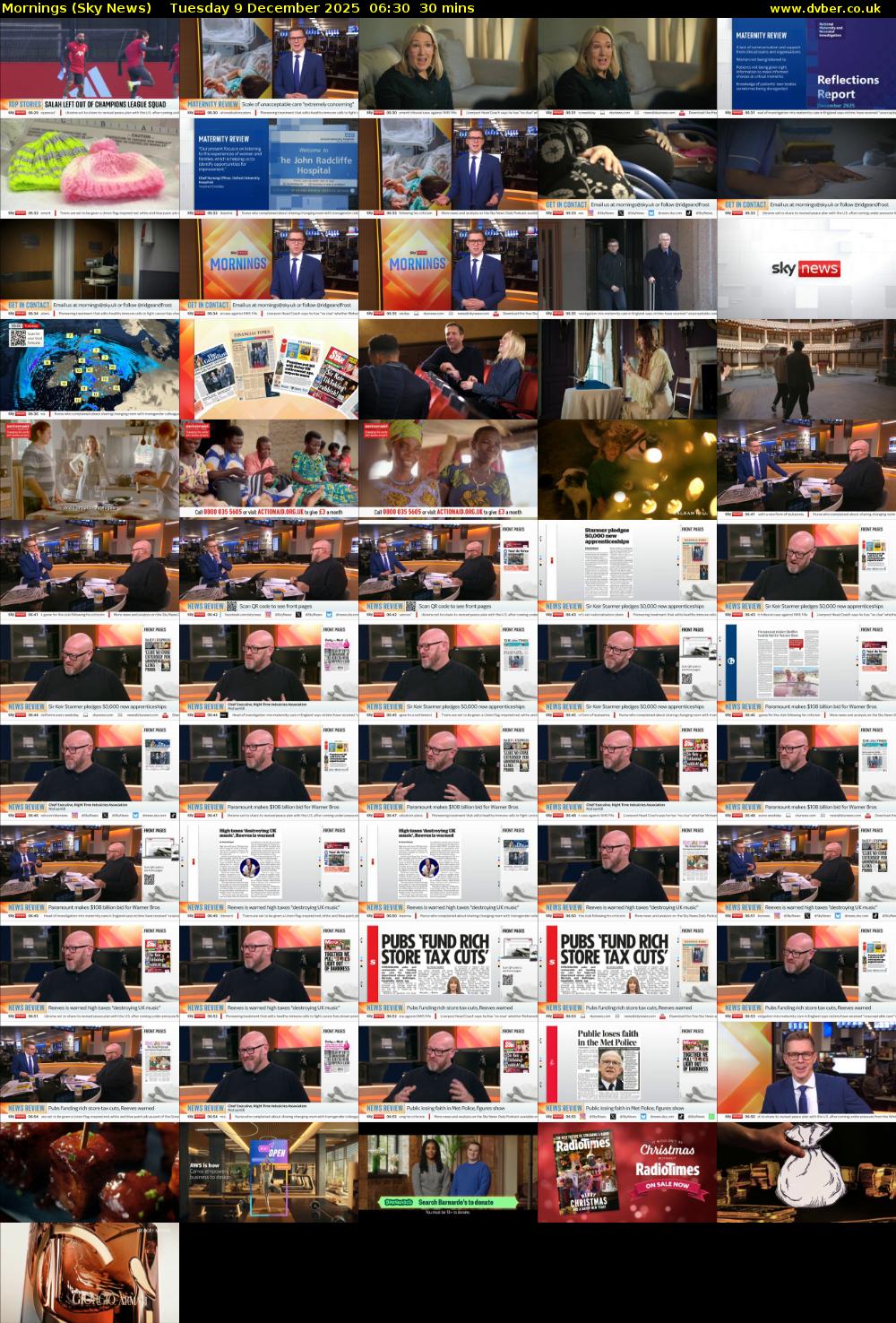 Mornings (Sky News) Tuesday 9 December 2025 06:30 - 07:00