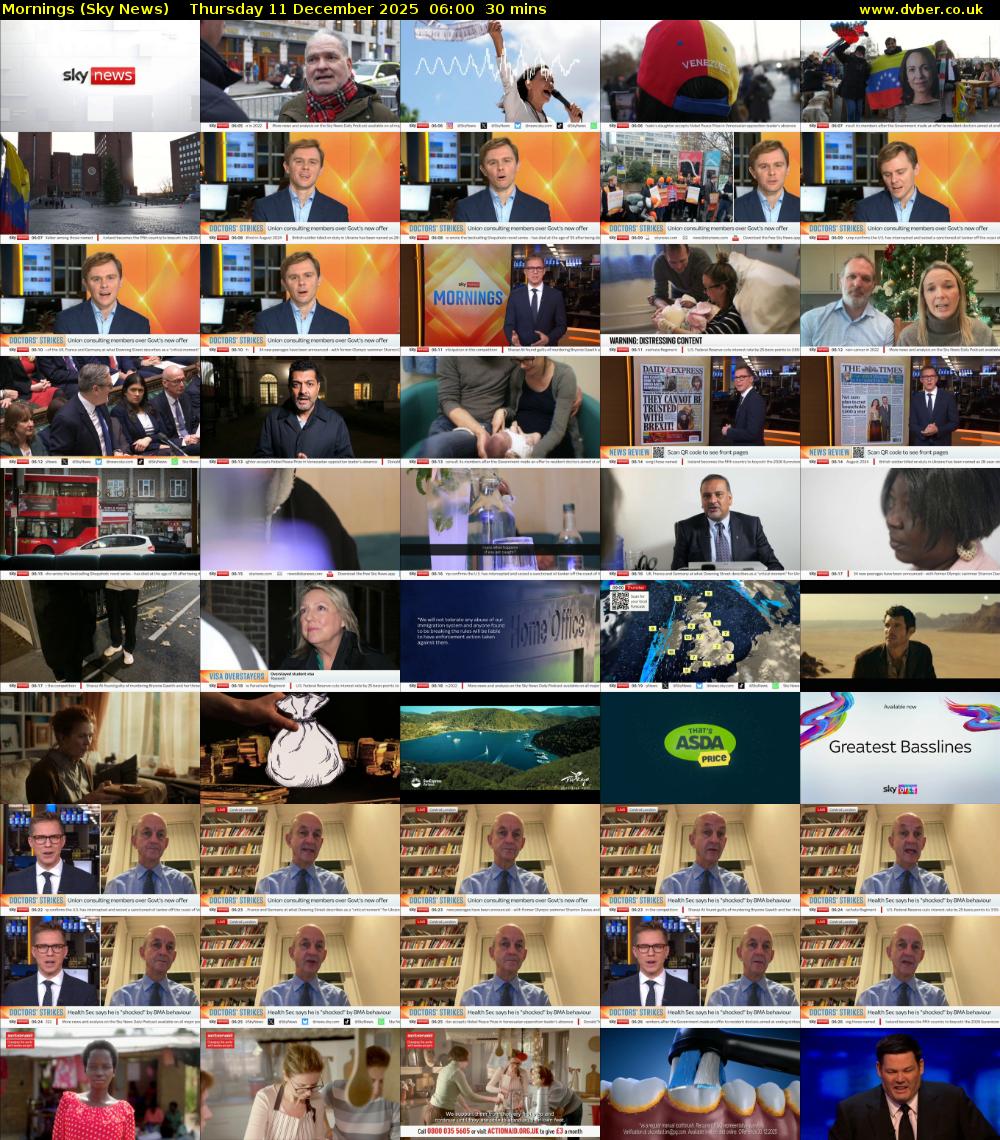 Mornings (Sky News) Thursday 11 December 2025 06:00 - 06:30
