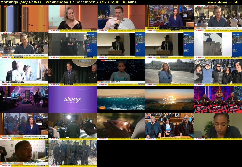 Mornings (Sky News) Wednesday 17 December 2025 06:00 - 06:30