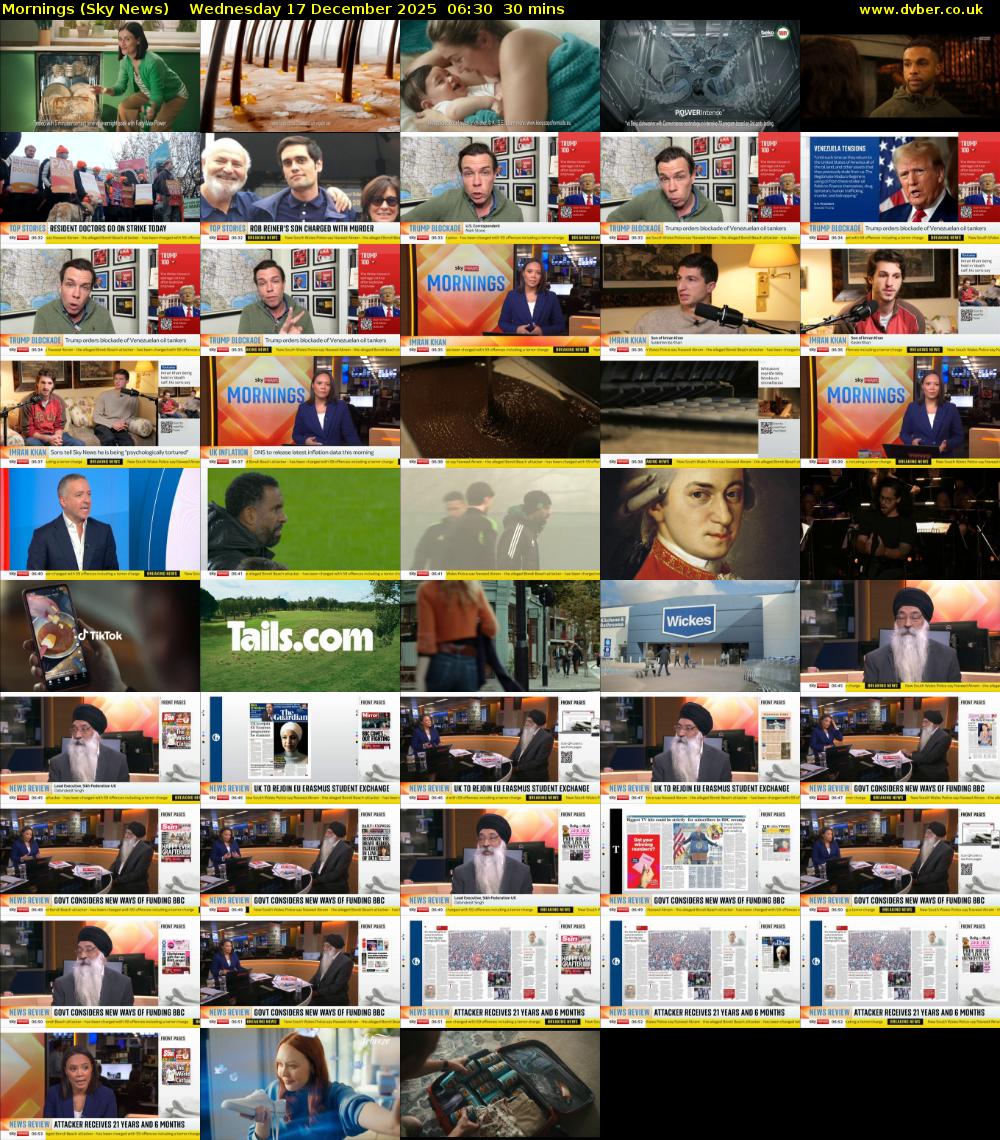 Mornings (Sky News) Wednesday 17 December 2025 06:30 - 07:00