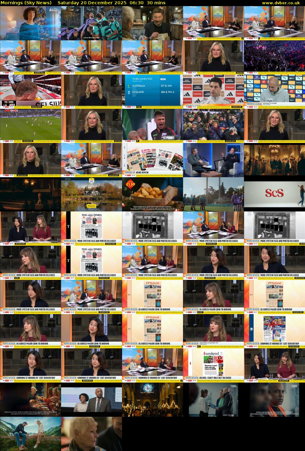 Mornings (Sky News) Saturday 20 December 2025 06:30 - 07:00