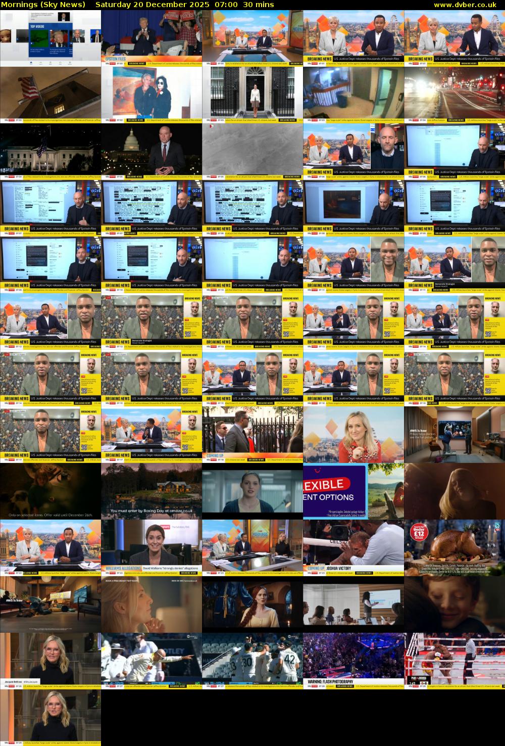 Mornings (Sky News) Saturday 20 December 2025 07:00 - 07:30