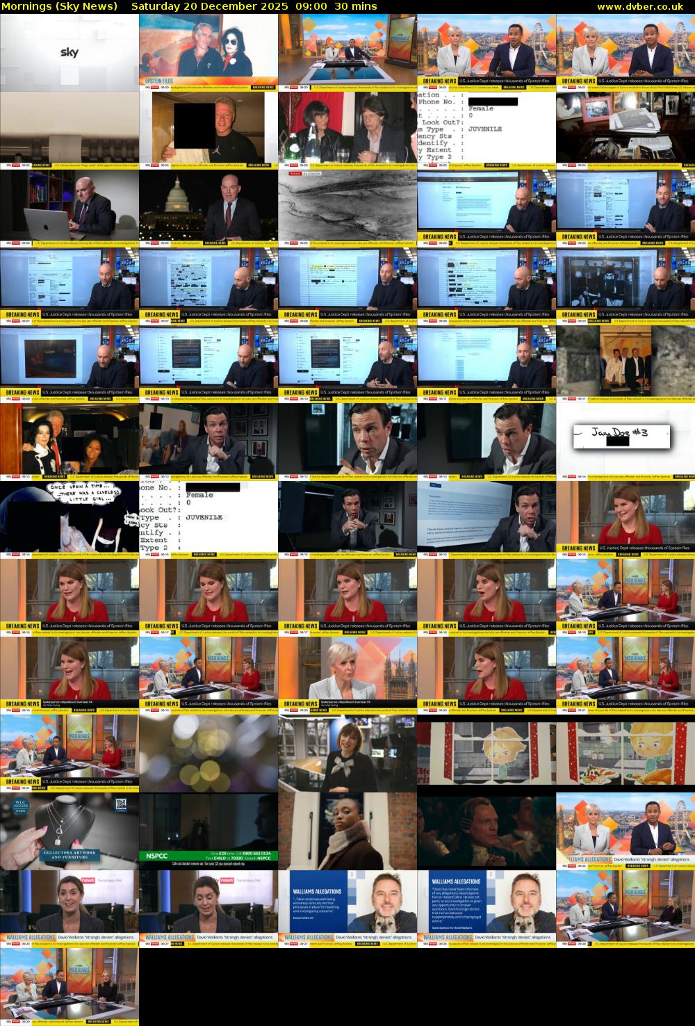 Mornings (Sky News) Saturday 20 December 2025 09:00 - 09:30