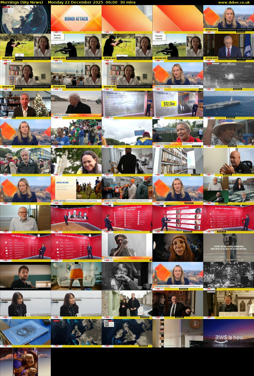 Mornings (Sky News) Monday 22 December 2025 06:00 - 06:30