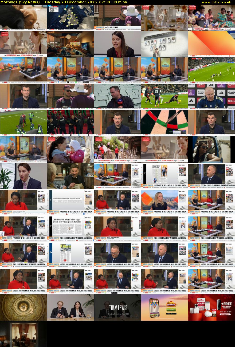 Mornings (Sky News) Tuesday 23 December 2025 07:30 - 08:00