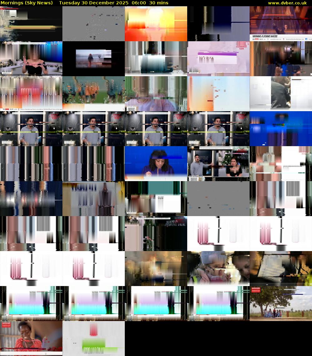 Mornings (Sky News) Tuesday 30 December 2025 06:00 - 06:30