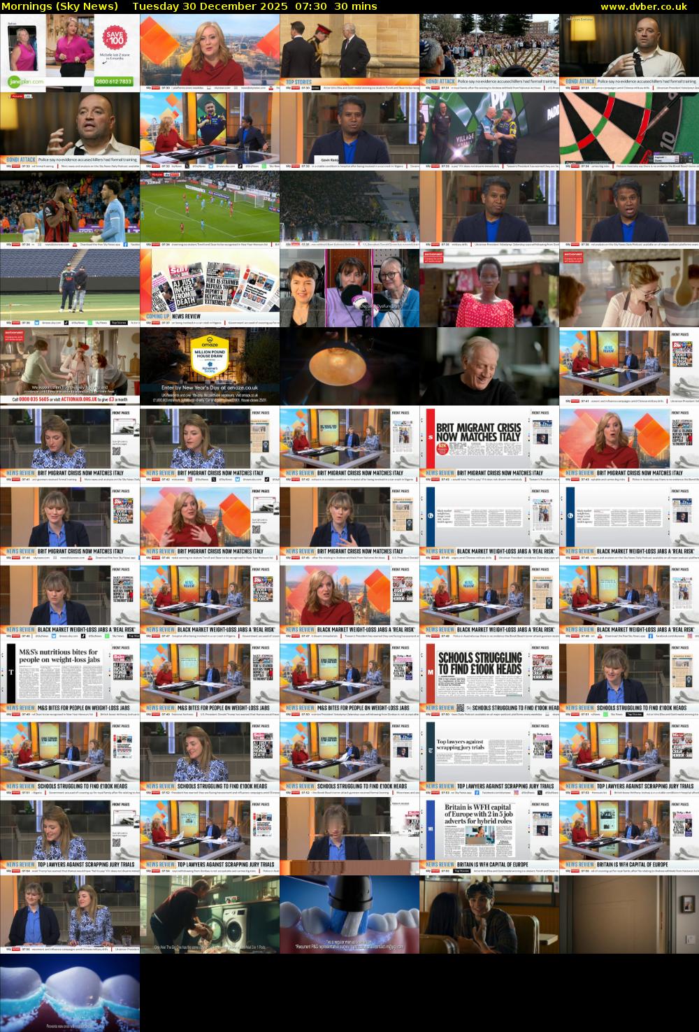 Mornings (Sky News) Tuesday 30 December 2025 07:30 - 08:00