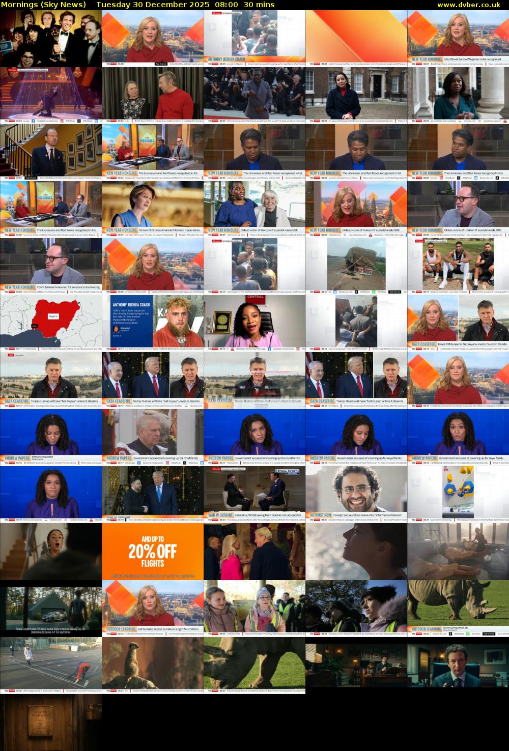 Mornings (Sky News) Tuesday 30 December 2025 08:00 - 08:30