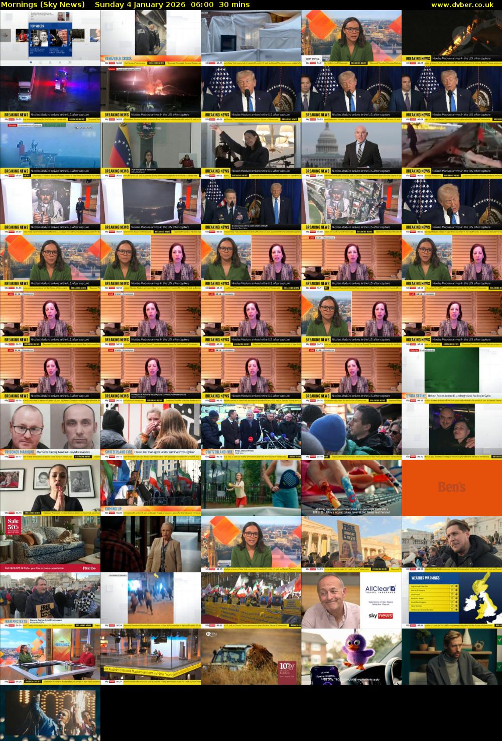 Mornings (Sky News) Sunday 4 January 2026 06:00 - 06:30