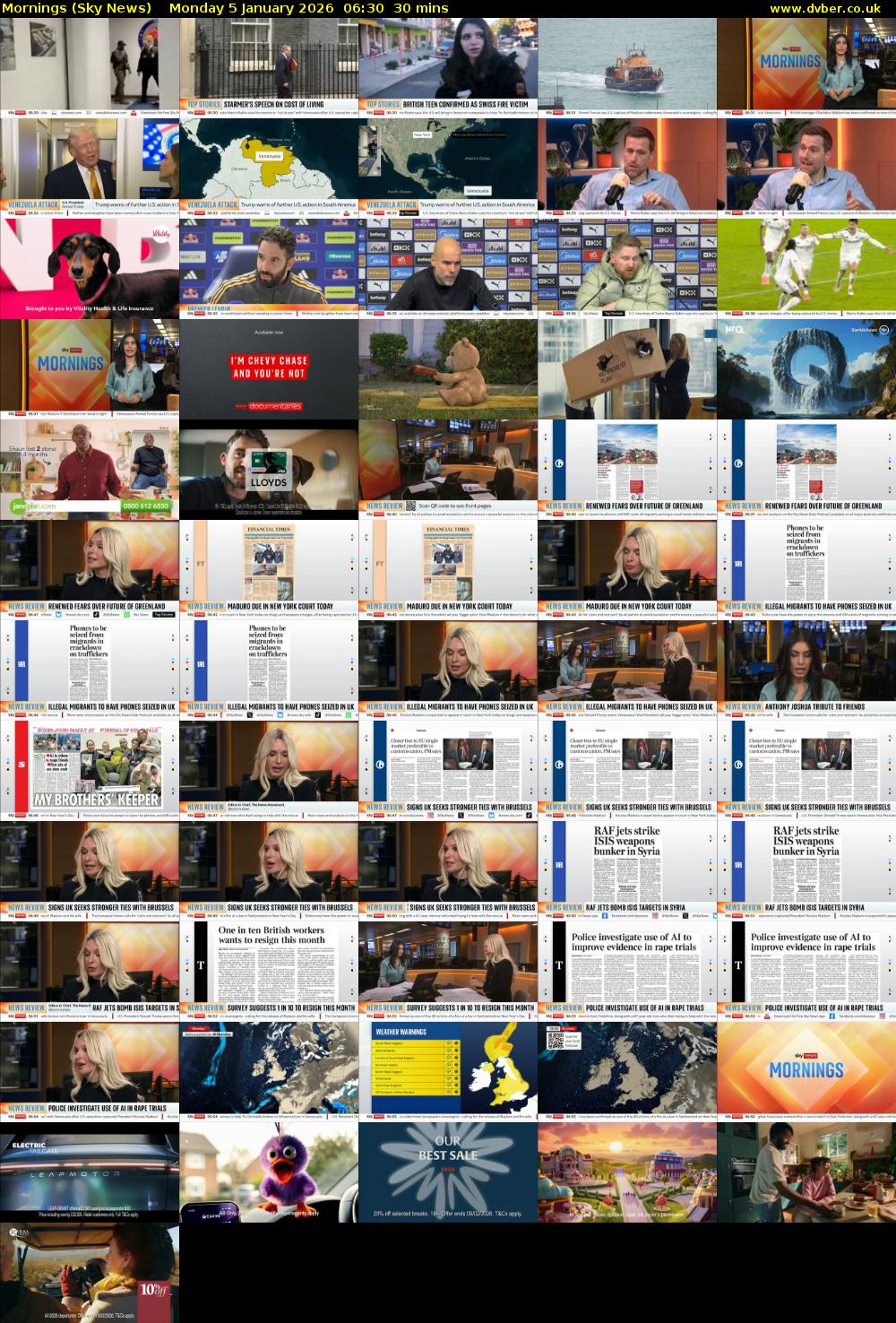 Mornings (Sky News) Monday 5 January 2026 06:30 - 07:00