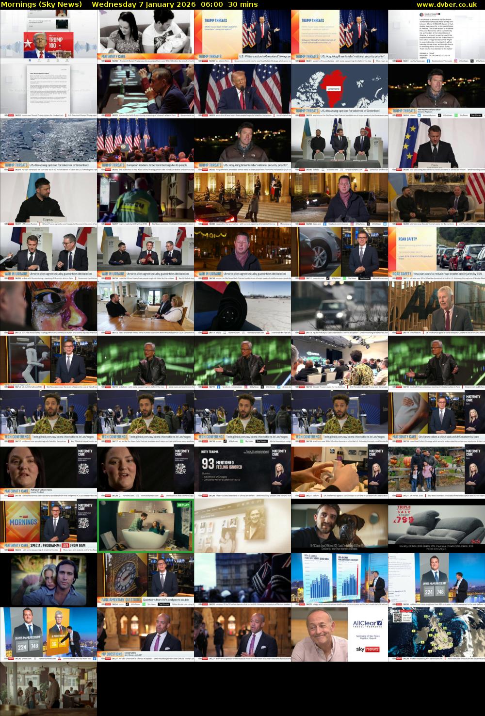 Mornings (Sky News) Wednesday 7 January 2026 06:00 - 06:30