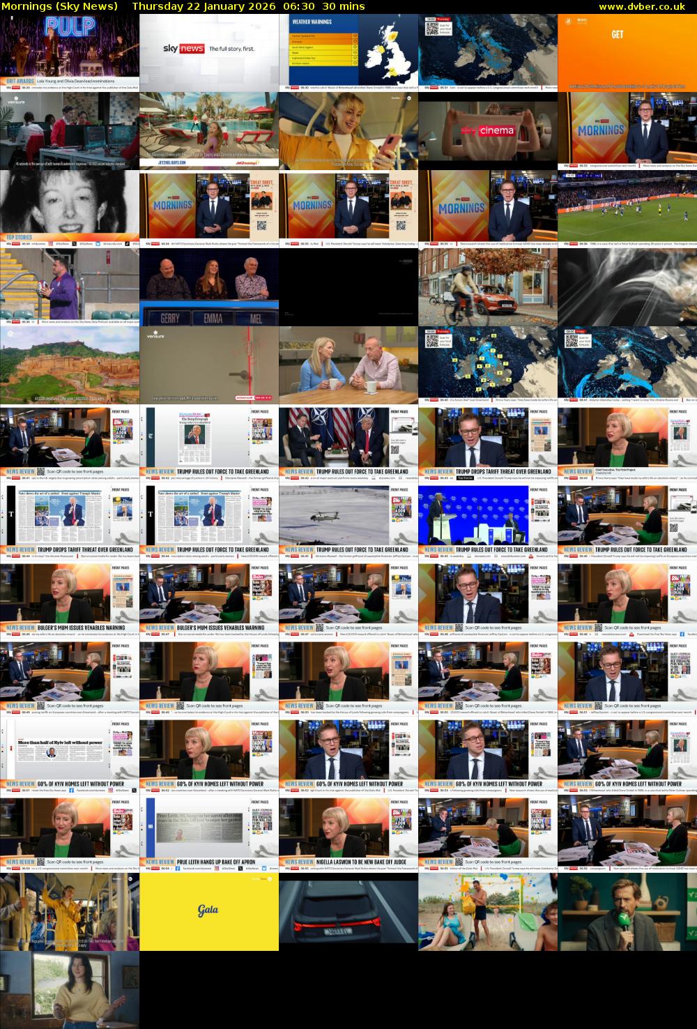 Mornings (Sky News) Thursday 22 January 2026 06:30 - 07:00