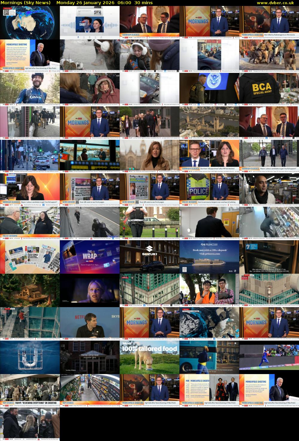 Mornings (Sky News) Monday 26 January 2026 06:00 - 06:30