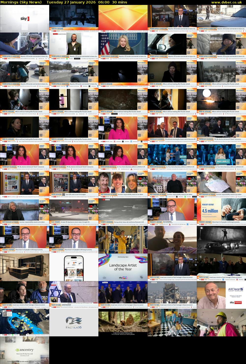 Mornings (Sky News) Tuesday 27 January 2026 06:00 - 06:30