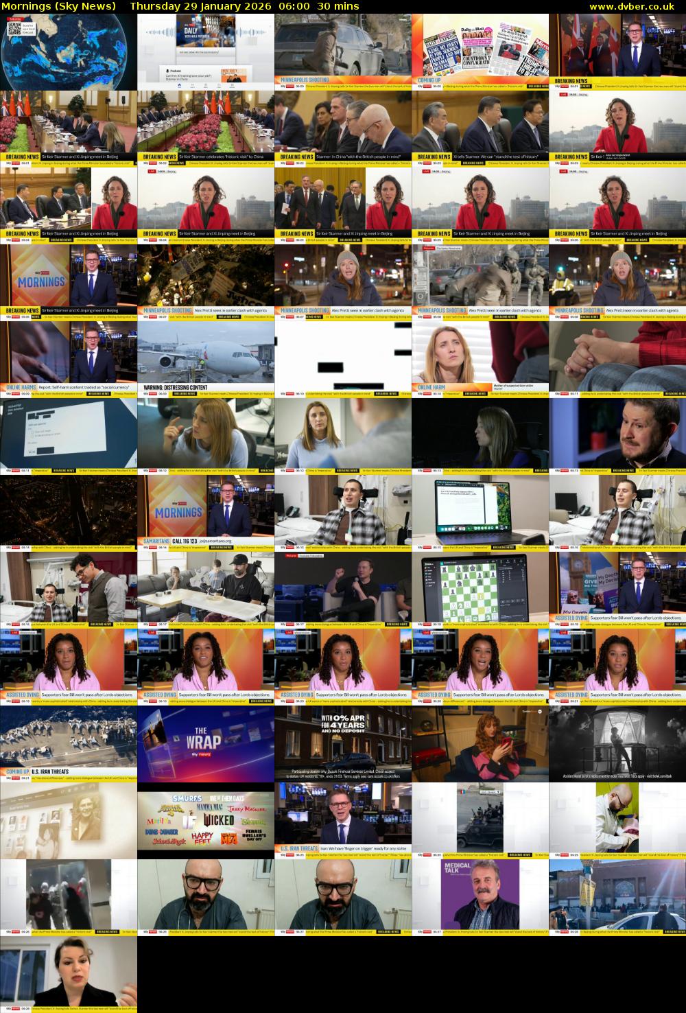 Mornings (Sky News) Thursday 29 January 2026 06:00 - 06:30