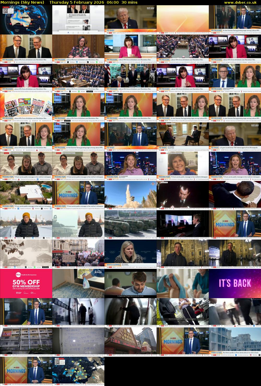 Mornings (Sky News) Thursday 5 February 2026 06:00 - 06:30