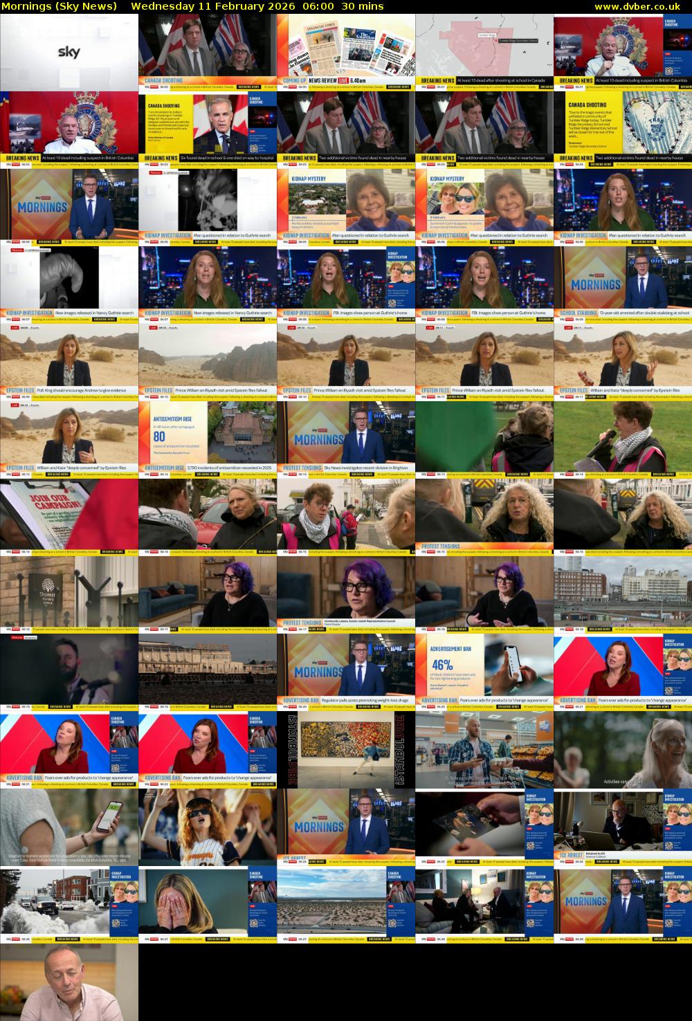 Mornings (Sky News) Wednesday 11 February 2026 06:00 - 06:30