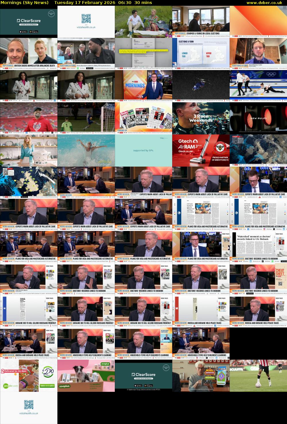 Mornings (Sky News) Tuesday 17 February 2026 06:30 - 07:00