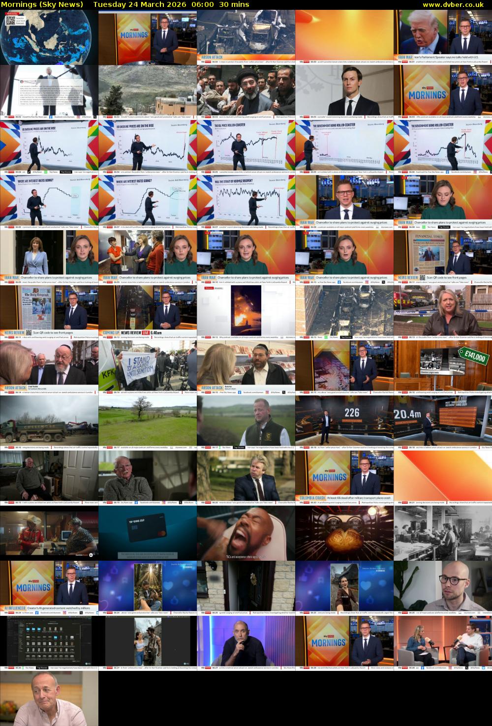 Mornings (Sky News) Tuesday 24 March 2026 06:00 - 06:30