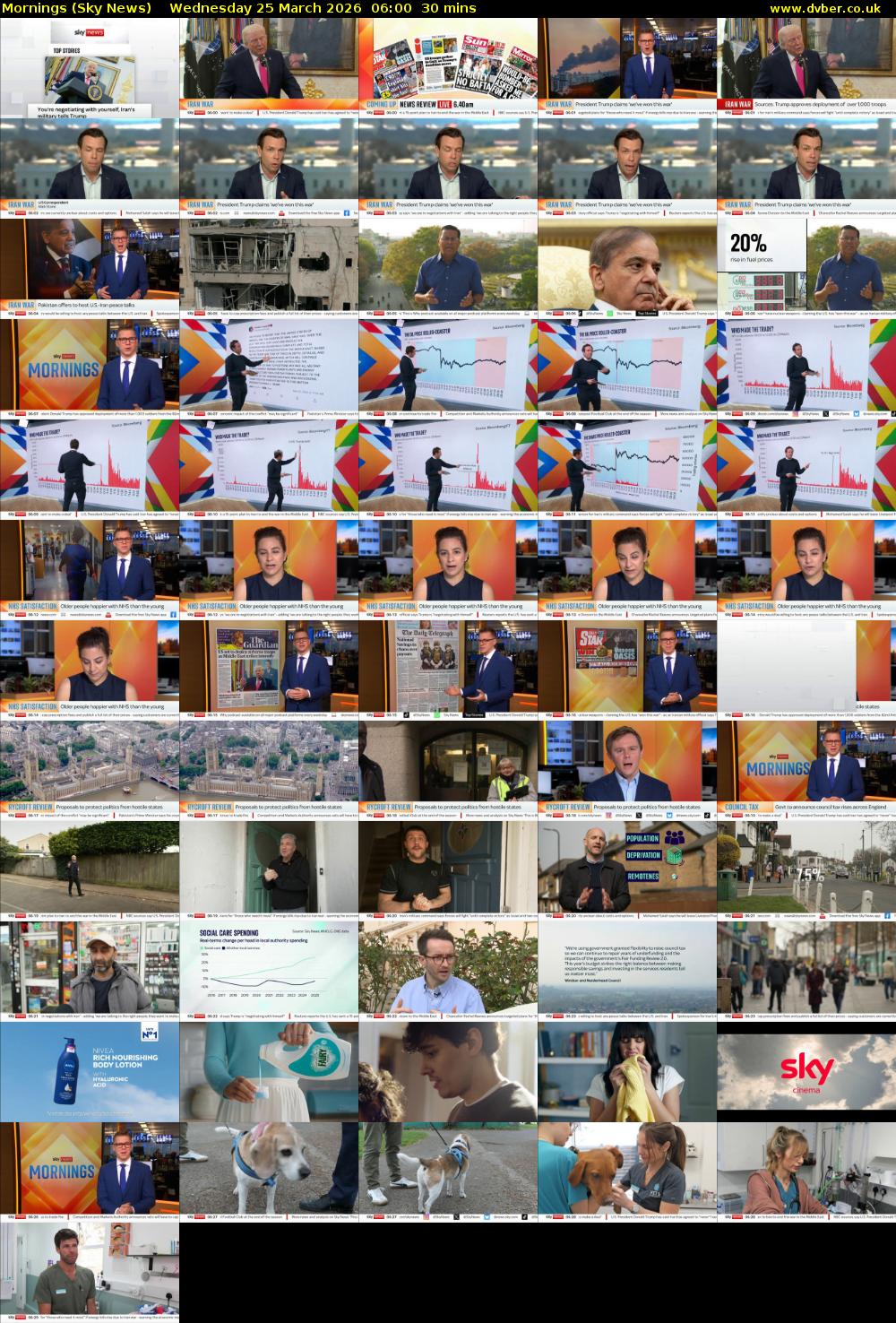 Mornings (Sky News) Wednesday 25 March 2026 06:00 - 06:30