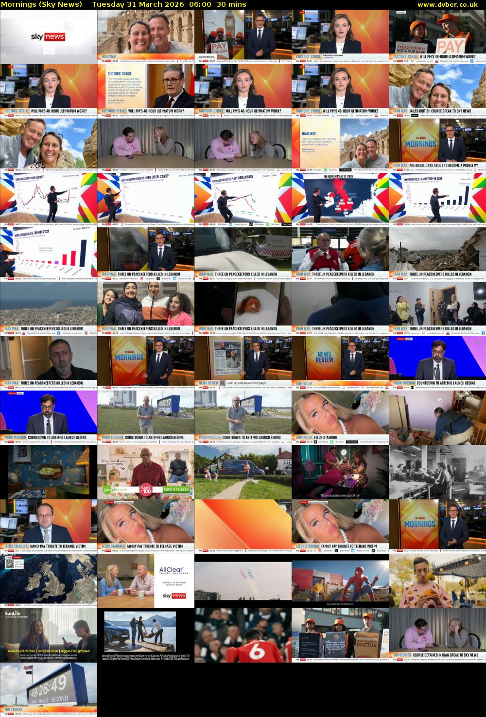 Mornings (Sky News) Tuesday 31 March 2026 06:00 - 06:30