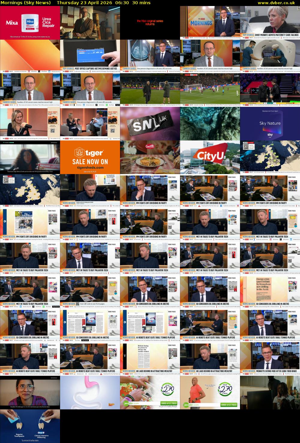 Mornings (Sky News) Thursday 23 April 2026 06:30 - 07:00