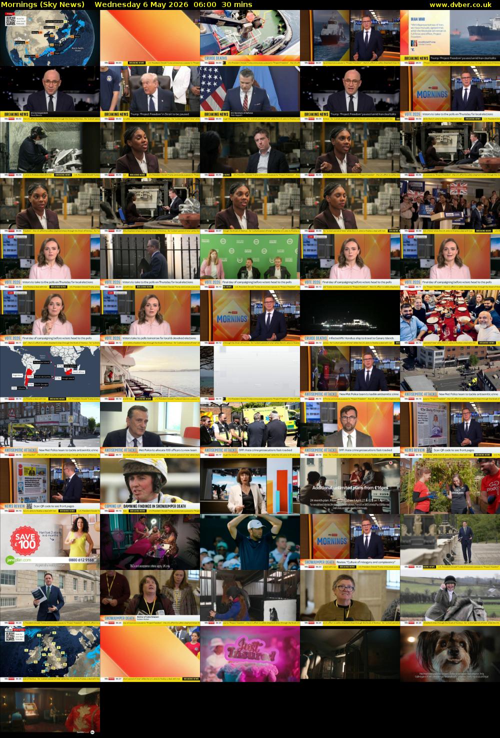 Mornings (Sky News) Wednesday 6 May 2026 06:00 - 06:30