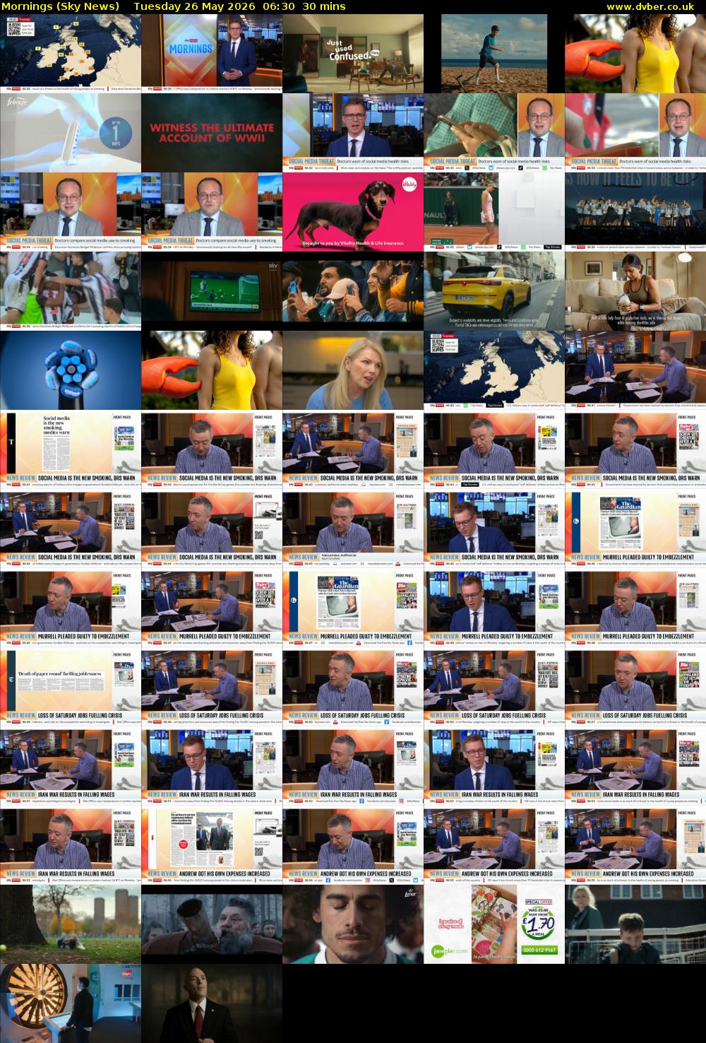 Mornings (Sky News) Tuesday 26 May 2026 06:30 - 07:00