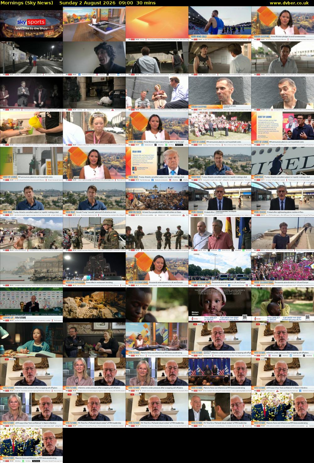 Mornings (Sky News) Sunday 2 August 2026 09:00 - 09:30