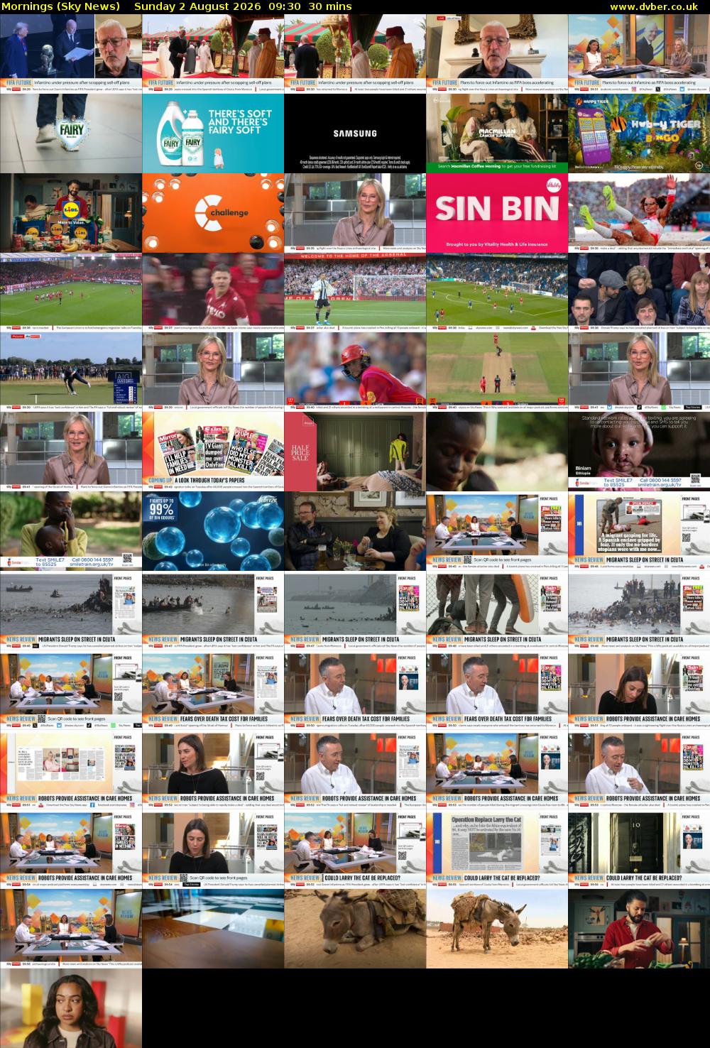 Mornings (Sky News) Sunday 2 August 2026 09:30 - 10:00