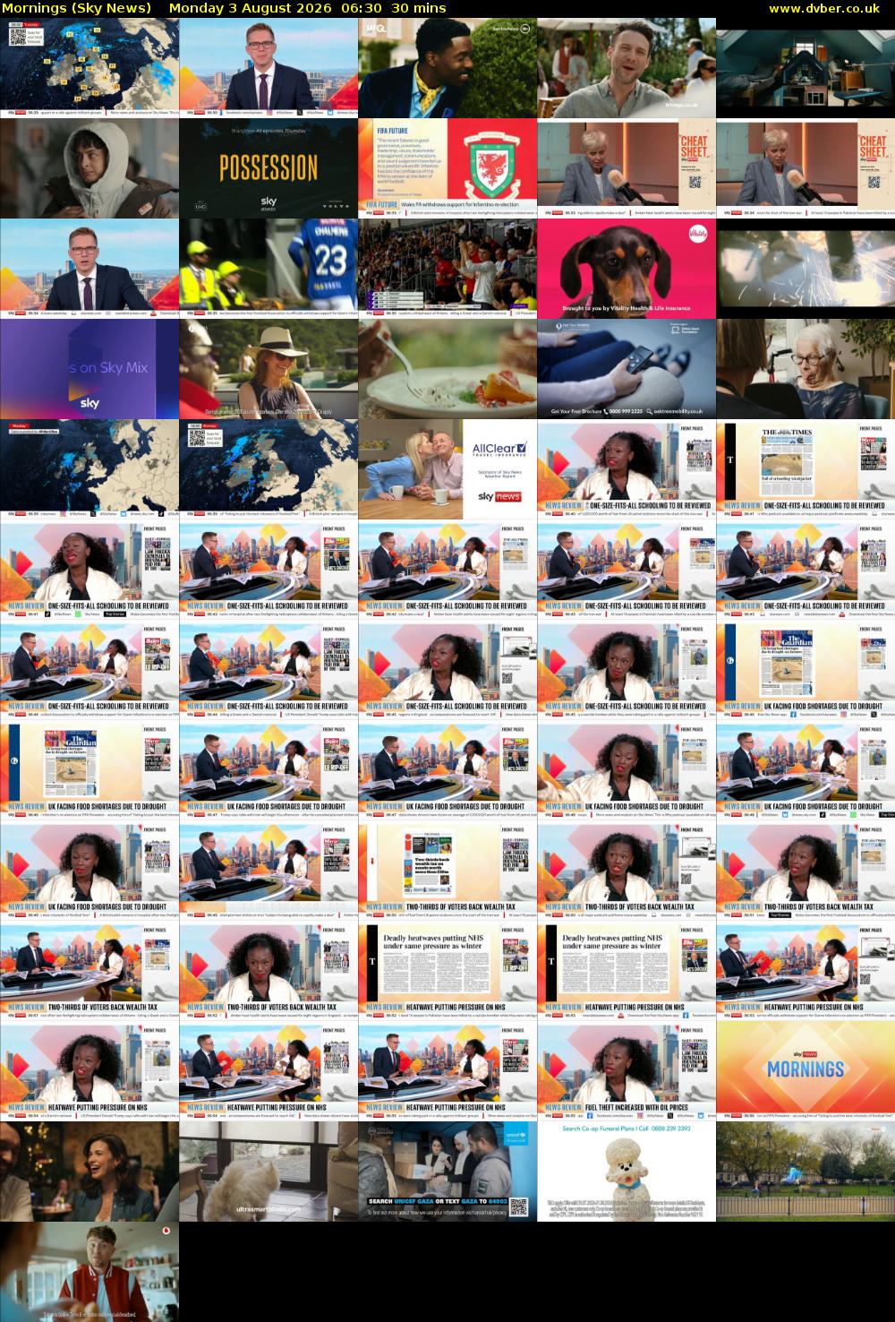 Mornings (Sky News) Monday 3 August 2026 06:30 - 07:00