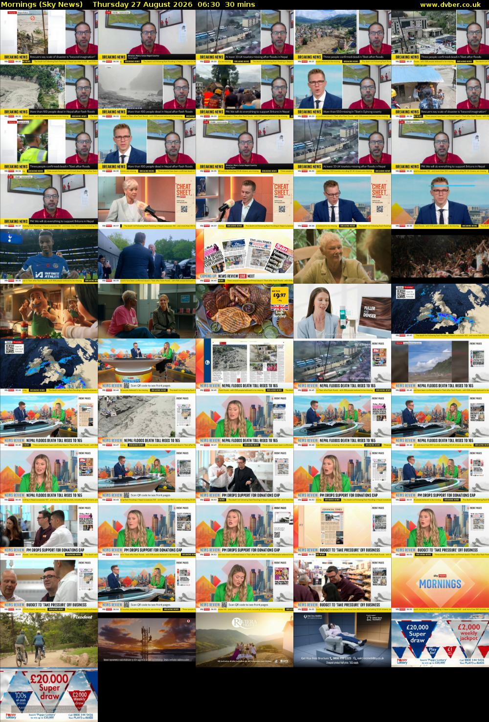 Mornings (Sky News) Thursday 27 August 2026 06:30 - 07:00