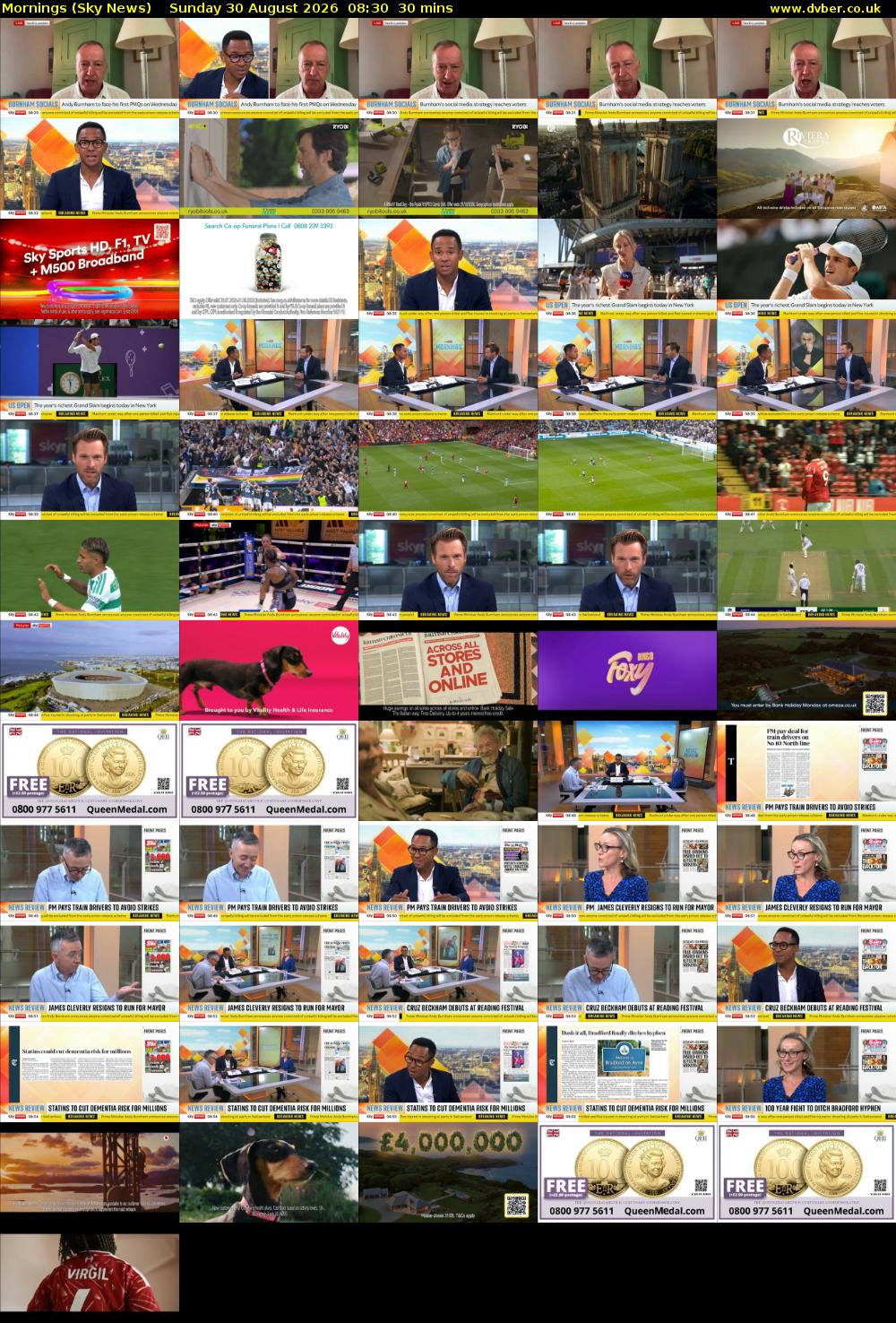 Mornings (Sky News) Sunday 30 August 2026 08:30 - 09:00