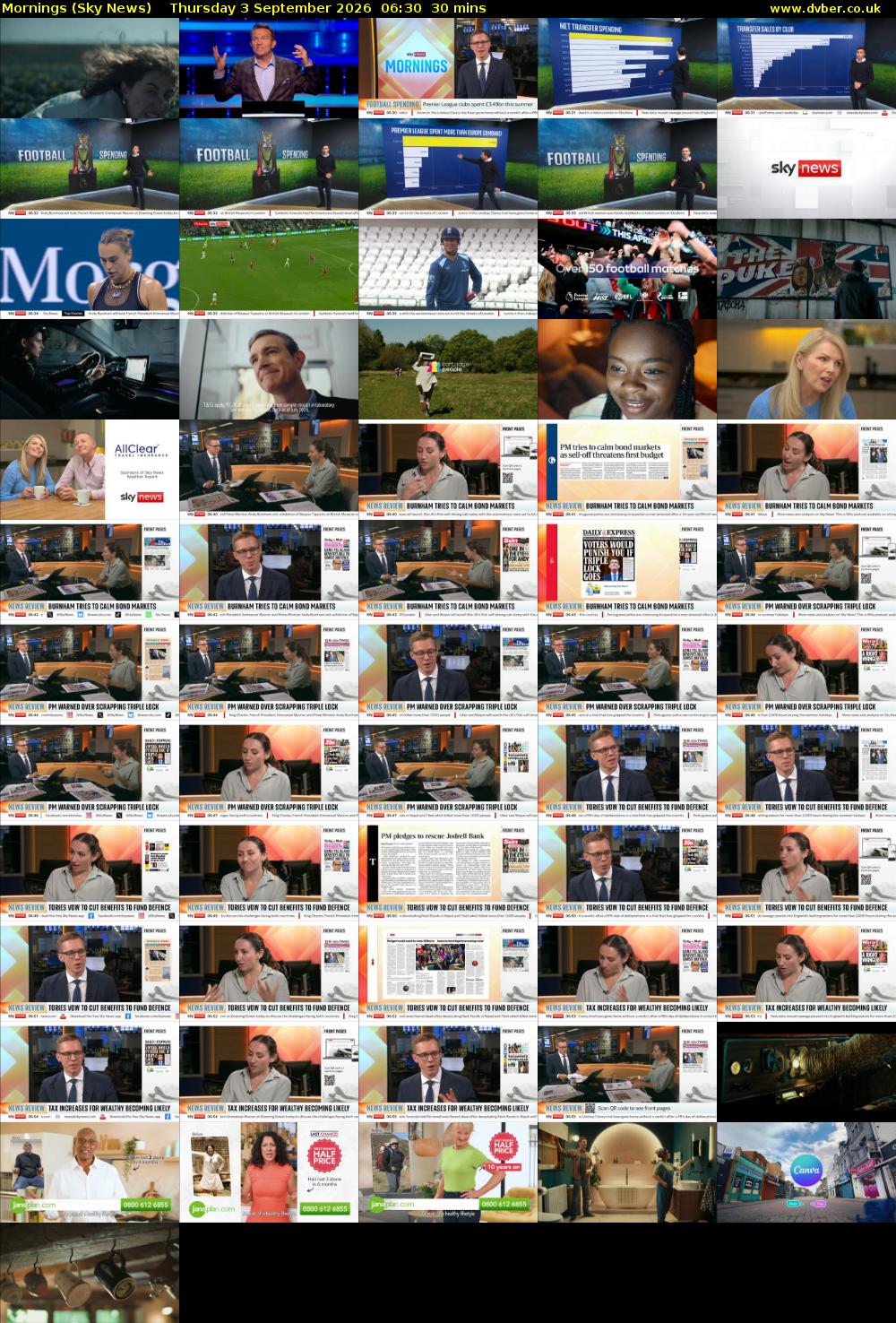 Mornings (Sky News) Thursday 3 September 2026 06:30 - 07:00