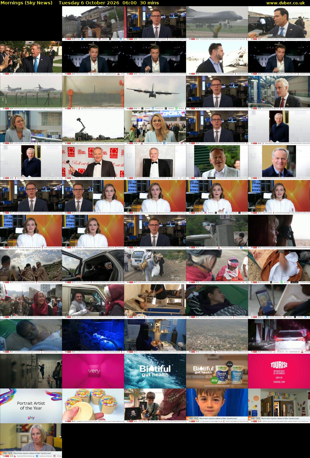 Mornings (Sky News) Tuesday 6 October 2026 06:00 - 06:30