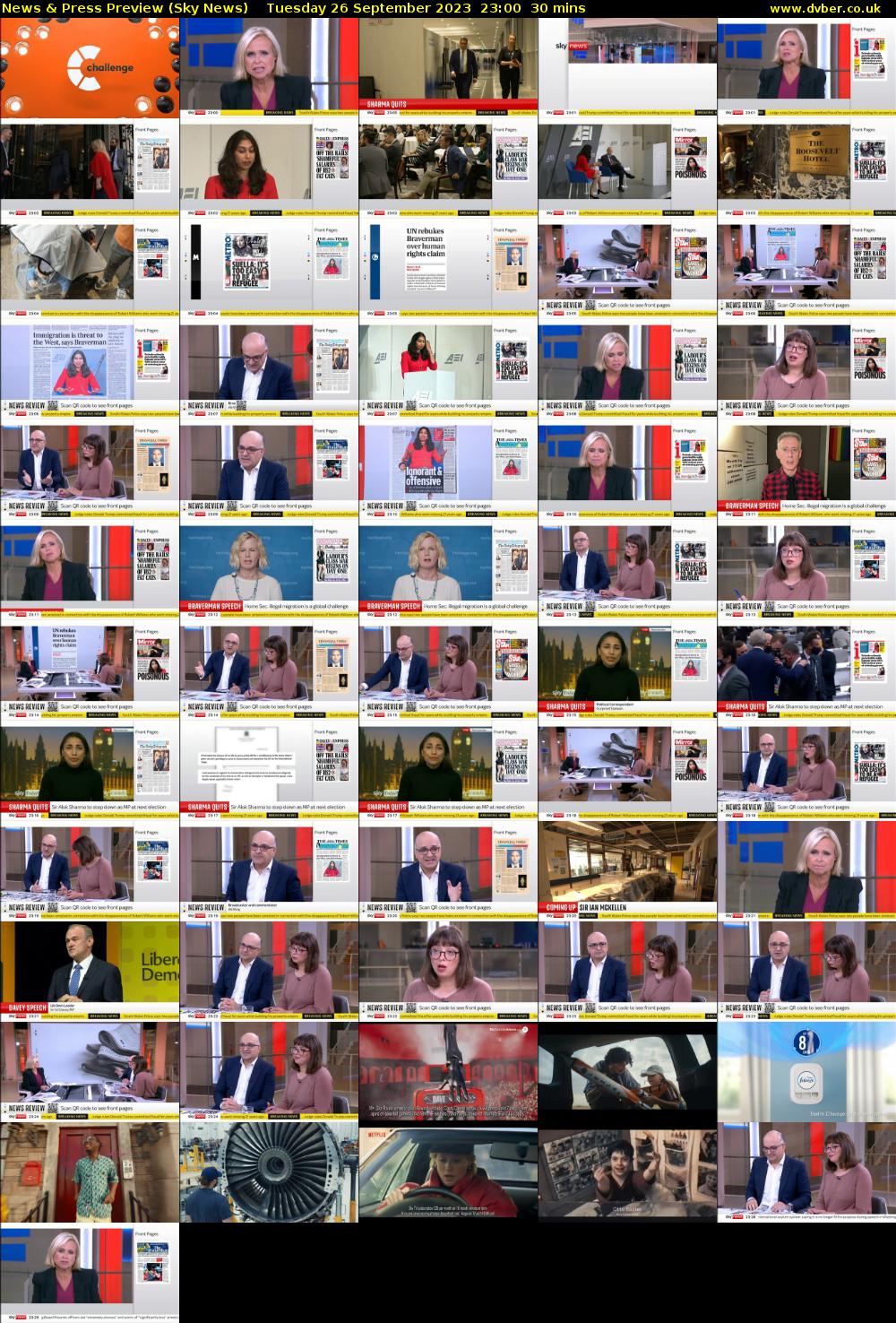 News & Press Preview (Sky News) Tuesday 26 September 2023 23:00 - 23:30