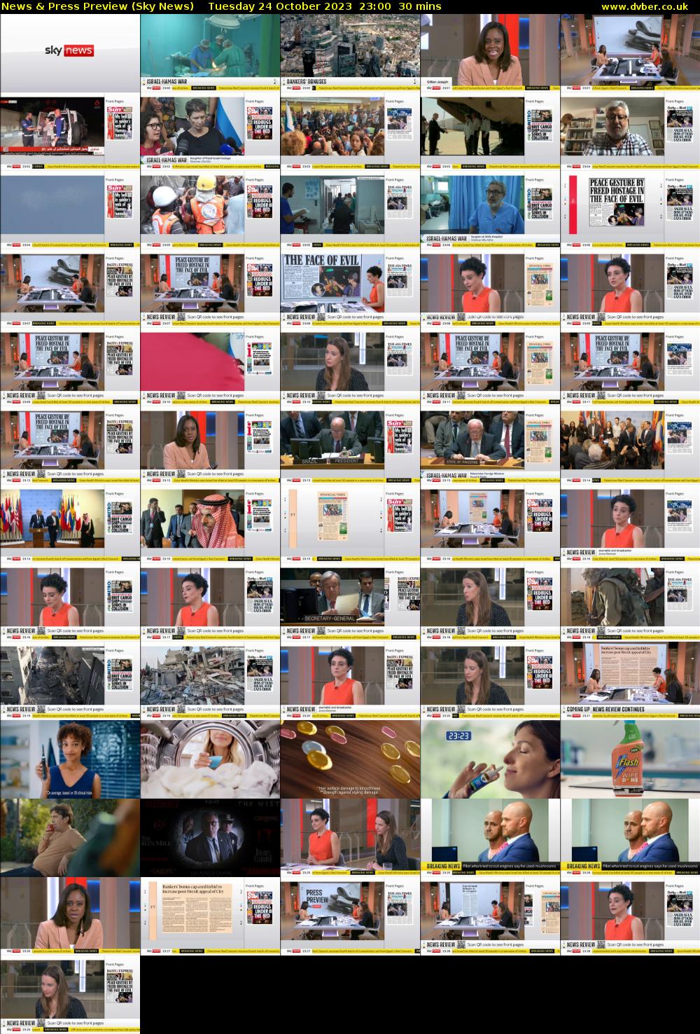 News & Press Preview (Sky News) Tuesday 24 October 2023 23:00 - 23:30