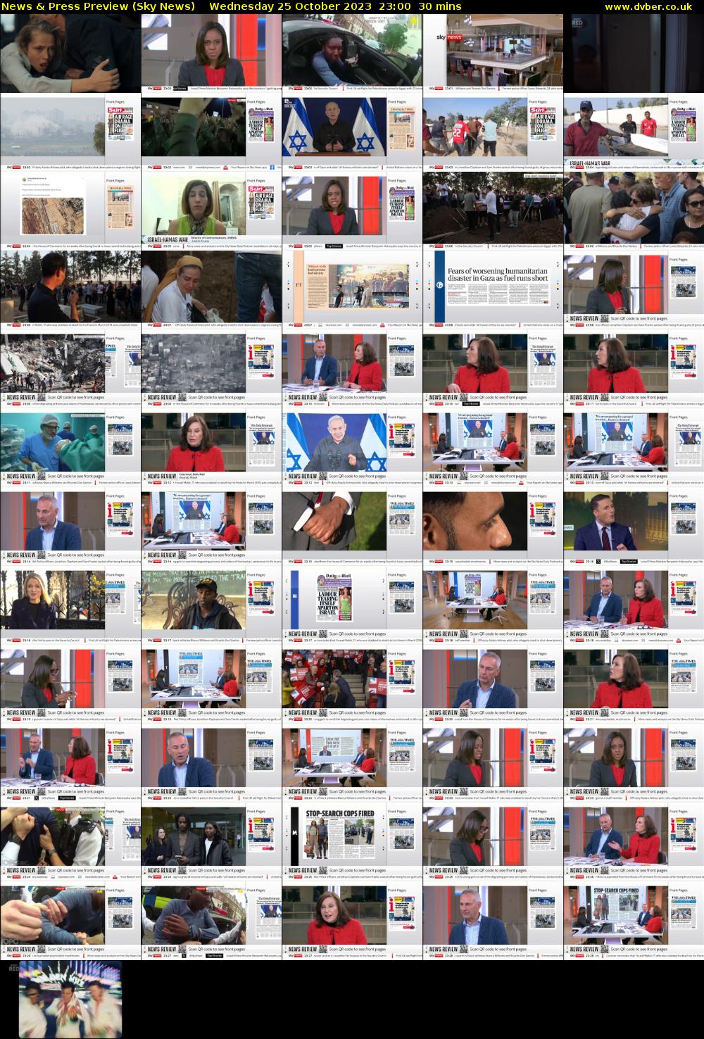 News & Press Preview (Sky News) Wednesday 25 October 2023 23:00 - 23:30