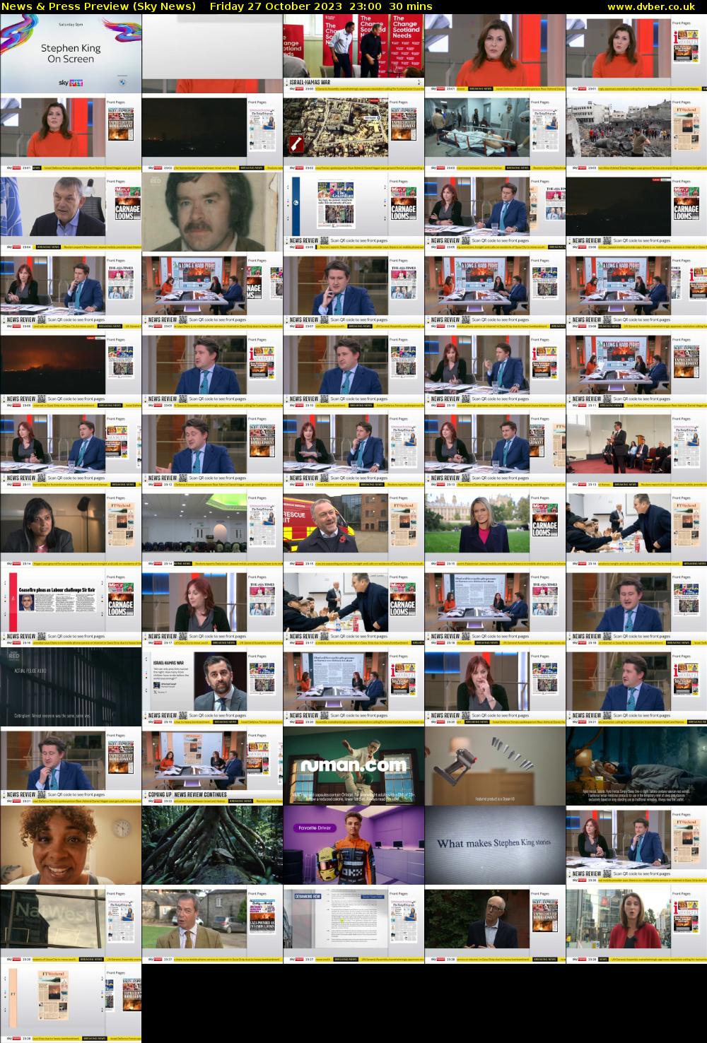 News & Press Preview (Sky News) Friday 27 October 2023 23:00 - 23:30