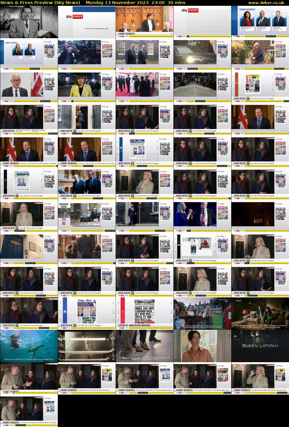News & Press Preview (Sky News) Monday 13 November 2023 23:00 - 23:30