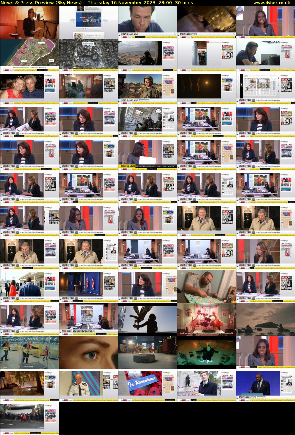 News & Press Preview (Sky News) Thursday 16 November 2023 23:00 - 23:30
