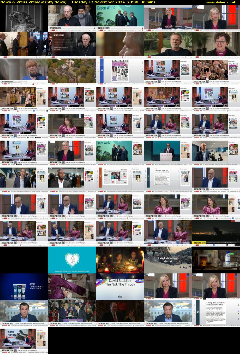 News & Press Preview (Sky News) Tuesday 12 November 2024 23:00 - 23:30