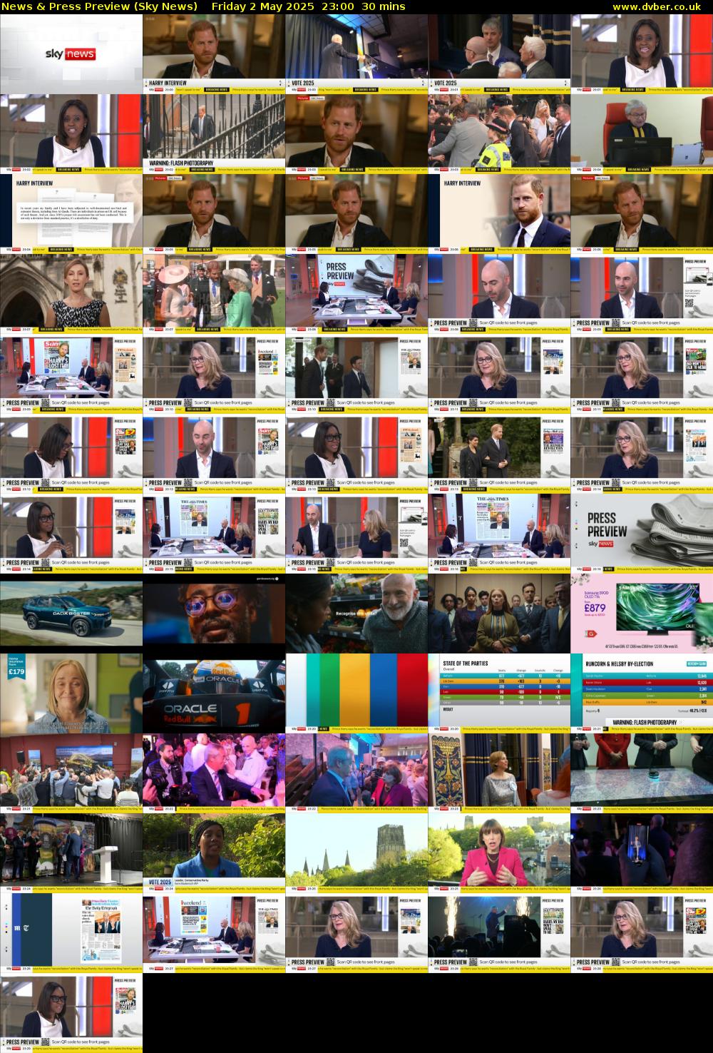 News & Press Preview (Sky News) Friday 2 May 2025 23:00 - 23:30