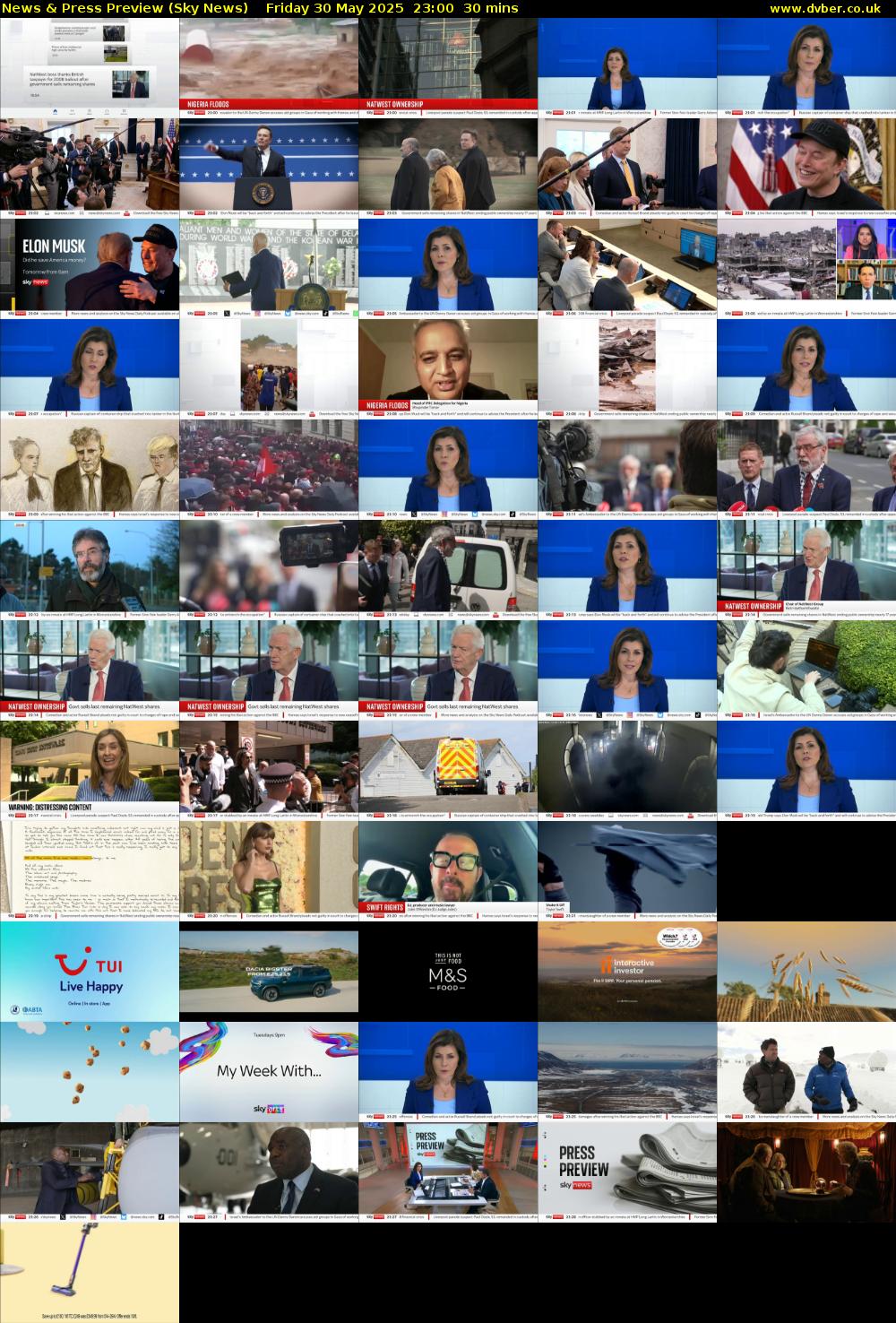 News & Press Preview (Sky News) Friday 30 May 2025 23:00 - 23:30