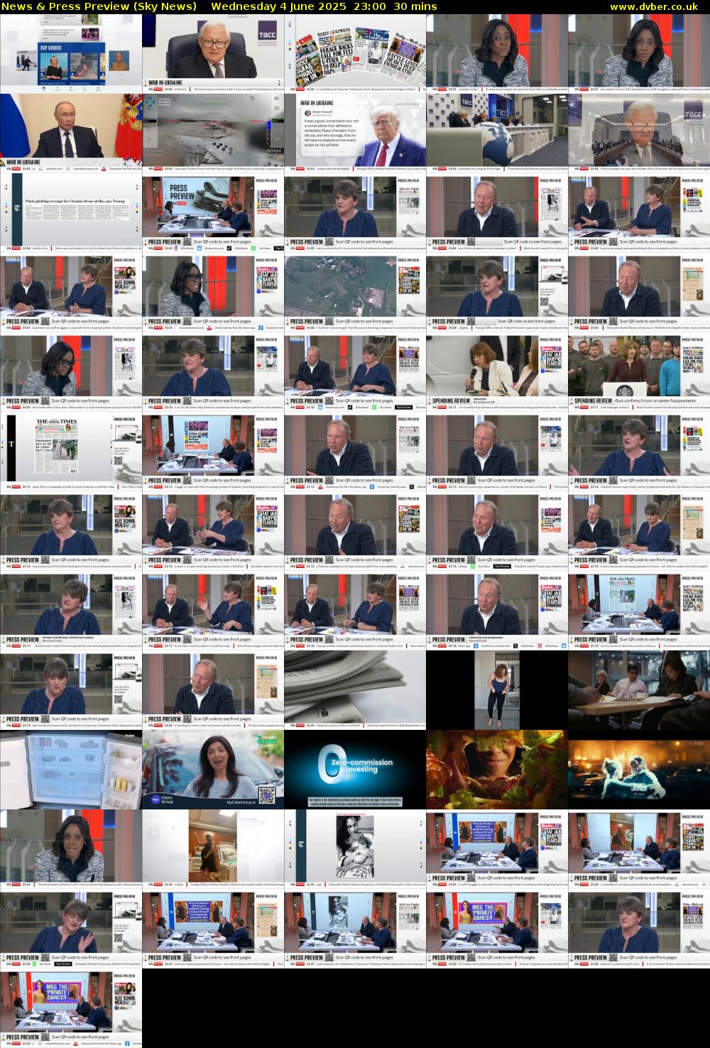 News & Press Preview (Sky News) Wednesday 4 June 2025 23:00 - 23:30