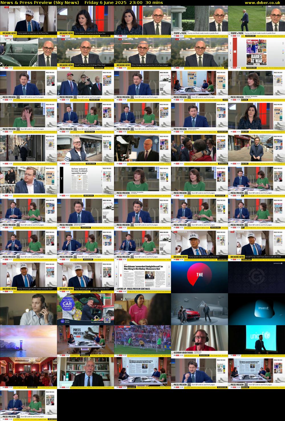 News & Press Preview (Sky News) Friday 6 June 2025 23:00 - 23:30