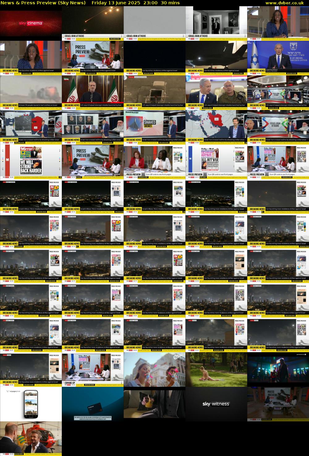 News & Press Preview (Sky News) Friday 13 June 2025 23:00 - 23:30