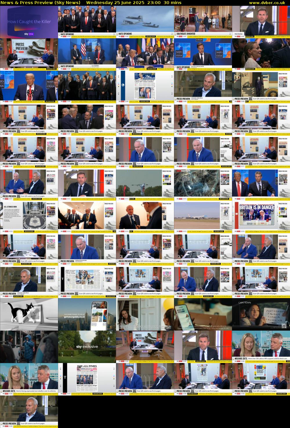 News & Press Preview (Sky News) Wednesday 25 June 2025 23:00 - 23:30